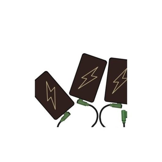 Câble tressé Hune ECO 1,2 m 3 A 3 en 1 Vert forêt/Noir USB-A vers Lightning/USB-C/Micro-USB Charge rapide
