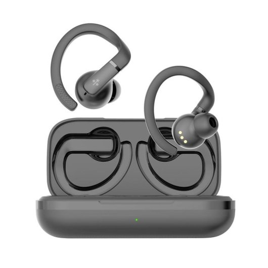 Auriculares Hune Eco Haba Sport TWS Bluetooth IPX5 10h Cinza Rocha