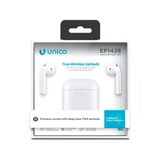 Auriculares UNICO Plus inalámbricos bluetooth TWS 2ª generación ABS blanco