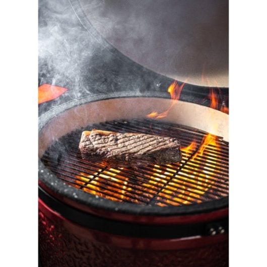 Barbacoa japonesa Create cerámica, 430ºC, autolimpieza a 260ºC, ahumados y cocción lenta exterior