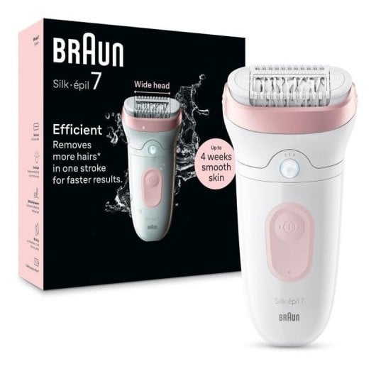Epilierer Braun Silk-épil 7 7-000 Kabellos Wet & Dry für empfindliche Haut