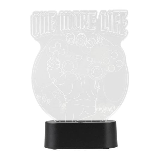 Lámpara Erik ABS Metacrilato Modos Iluminación USB Tipo C Pilas AAA 17x20x5,5cm