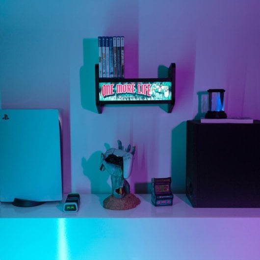 Lámpara Erik Arcade Marquesina MDF/Acrilato Batería 2000mAh USB-C Estantería 34cm