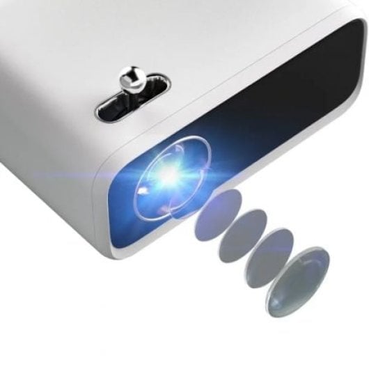 Proyector Wanbo HD 250 lúmenes LCD Mini Pro Portátil Bluetooth HDMI Blanco