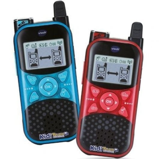 Walkie Talkie VTech KidiTalkie Explorer Rojo y Azul con cambio de voz y juegos