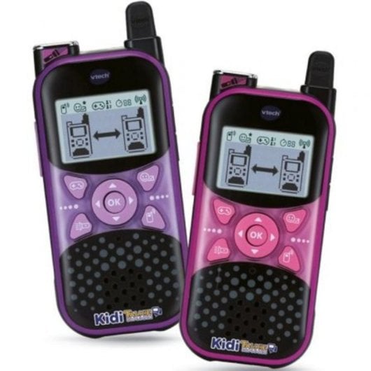 Talkie-Walkie VTech KidiTalkie Explorer Rosa et Violet/ Connexion Sécurisée et Jeux Éducatifs