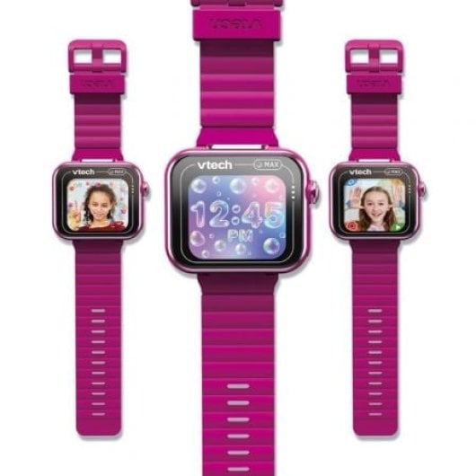 Montre connectée VTECH Kidizoom Max double caméra, écran tactile 1,69″, framboise