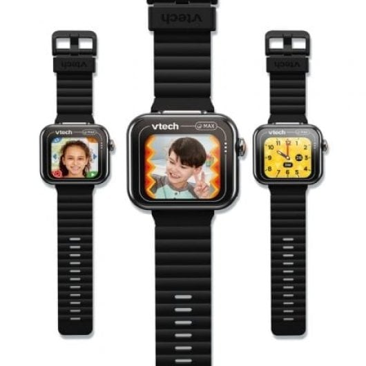 VTech Kidizoom Smartwatch Max Schwarz Benachrichtigungen Dual-Kamera für Kinder