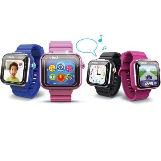 VTech Kidizoom Smartwatch Max Schwarz Benachrichtigungen Dual-Kamera für Kinder