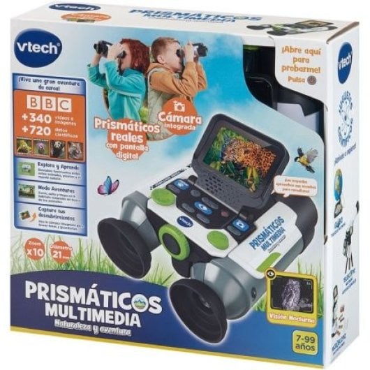 Prismáticos VTech Naturaleza y Aventura 10x21 Pantalla Color 2.4” Cámara Visión Nocturna