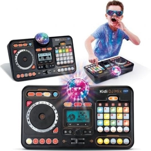 Mesa de mezclas VTech Kidi DJ Mix Bluetooth micrófono luces DJ efectos personalizados