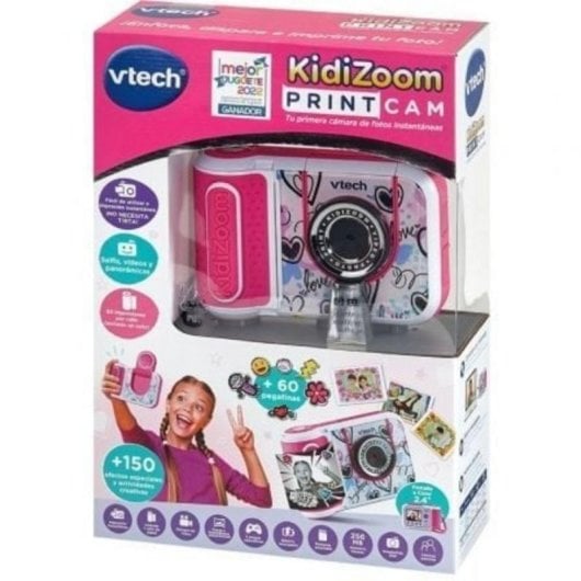 Digitalkamera VTECH Kidizoom Print Cam Rosa 5MP Thermodruck Speicher erweiterbar 32GB Digitalkamera VTECH Kidizoom Print Cam Rosa 5MP Thermodruck Speicher erweiterbar 32GB