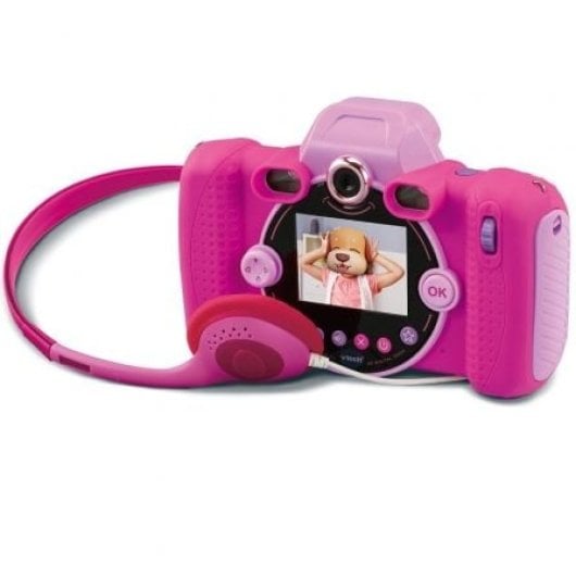 VTech Kidizoom Duo FX Pink 8MP Digitalkamera mit 4-fach optischem Zoom, Selfies und Spielen
