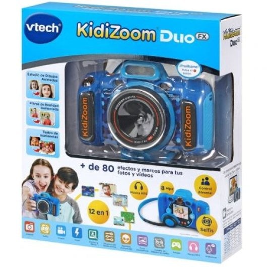 Cámara Digital Infantil VTech Kidizoom Duo FX Azul 8MP Zoom Óptico 4x 2 Objetivos