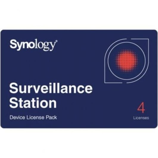 Licença do pacote de dispositivos de vigilância Synology para expansão de vigilância física de 4 dispositivos
