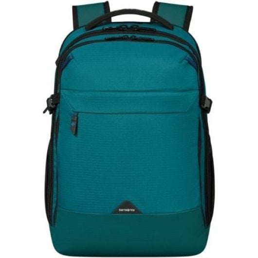 Mochila Samsonite Roadseeker M Verde Azulado 28L PET Reciclado 15.6” Rain Cover