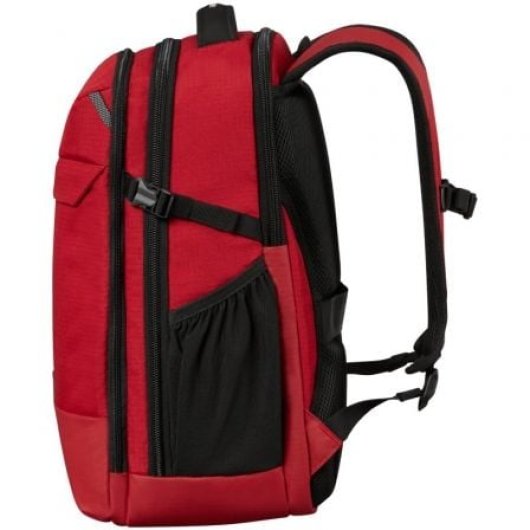Zaino Samsonite Roadseeker M 28L in PET riciclato rosso mattone Ergonomics Pro