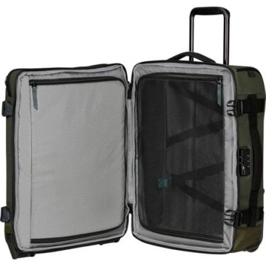 Sac de voyage Samsonite Roadseeker 55 cm, olive foncé, 50 L, 2 roues, en PET recyclé TSA