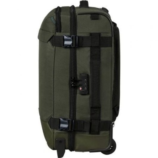 Sac de voyage Samsonite Roadseeker 55 cm, olive foncé, 50 L, 2 roues, en PET recyclé TSA