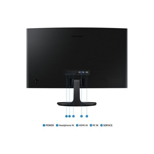 Samsung 24″ 1080p 100Hz VA Curved Monitor mit Augenschutz, Gaming-Modus, Schwarz