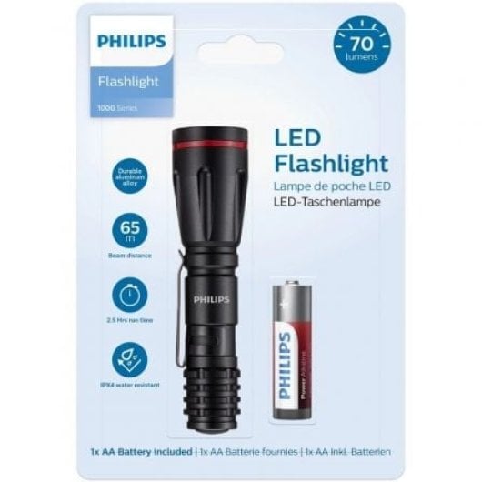 Linterna Philips SFL1000P LED 70lm 1xAA Resistente al agua IPX4 2.5h Autonomía