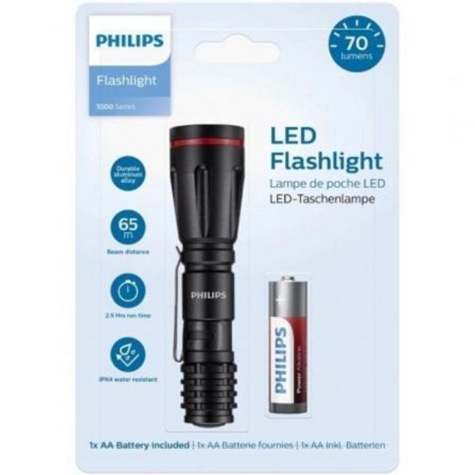 Linterna Philips SFL1000P LED 70 lúmenes 1xAA IPX4 2.5h autonomía