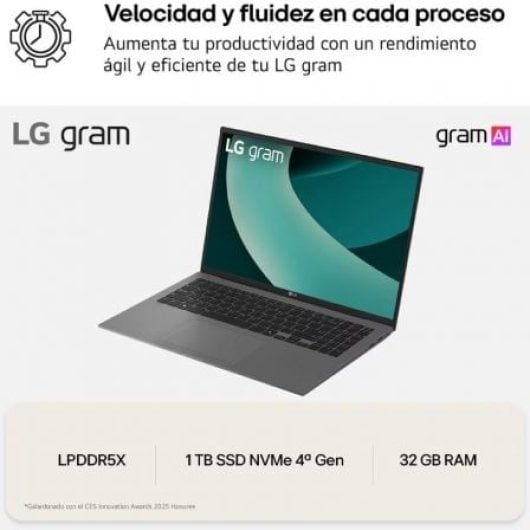 LG Gram 16Z90TL 16″ Intel Core Ultra 7 258V 32GB 1TB SSD WQXGA AI Windows 11