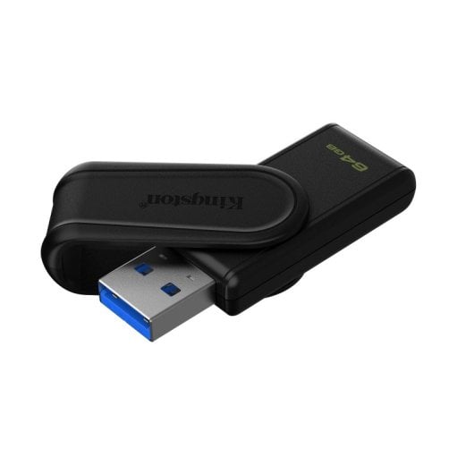 Kingston DataTraveler Exodia S 64 GB USB 3.2 Gen 1 USB-Stick mit schwarzer Drehkappe