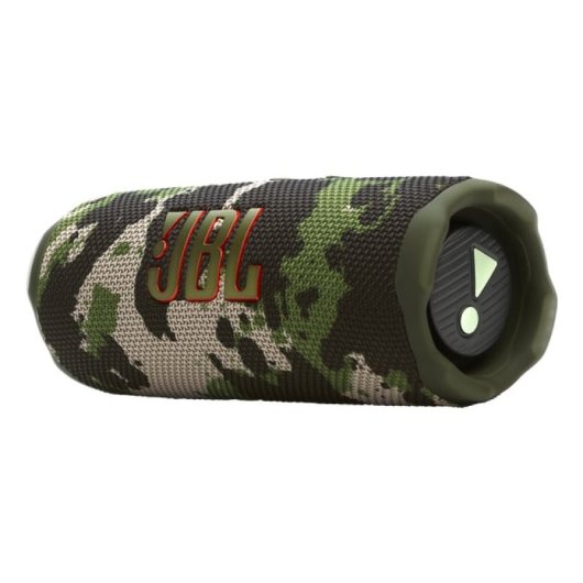 Coluna Bluetooth sem fios JBL Flip 7 bidirecional de 35 W, design cilíndrico, caqui