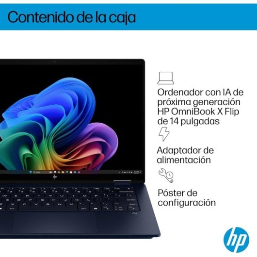 HP OmniBook X Flip 14-fm0008ns 14" Intel Core Ultra 7 258V 32GB 1TB 3K Táctil Windows 11