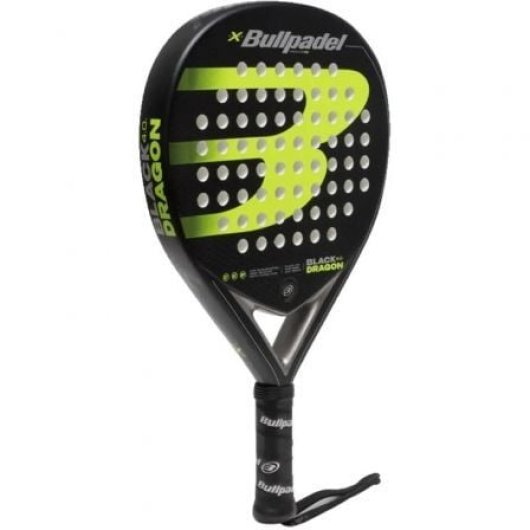 Pala de pádel Bullpadel Black Dragon 4.0 EVA ultrablanda redonda control Avanzado