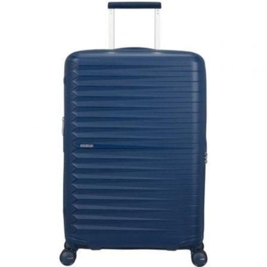 Mala American Tourister FastForward Spinner 68cm 4 rodas TSA Azul Marinho Expansível