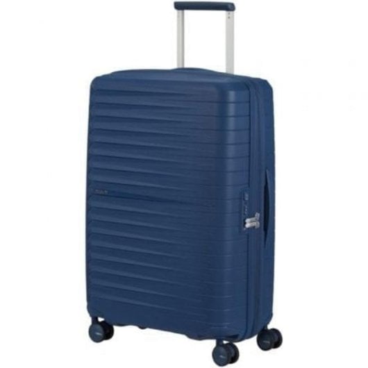 Mala American Tourister FastForward Spinner 68cm 4 rodas TSA Azul Marinho Expansível
