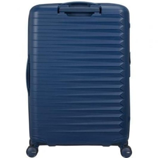 Mala American Tourister FastForward Spinner 68cm 4 rodas TSA Azul Marinho Expansível