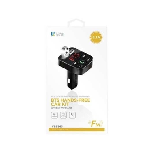 Lecteur MP3 UNI Bluetooth V5.0 2 USB 2.1A MicroSD FM Noir