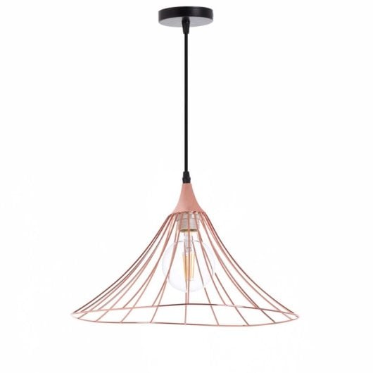 Lámpara de techo O91 Opole hierro oro rosa diseño industrial A++ IP20