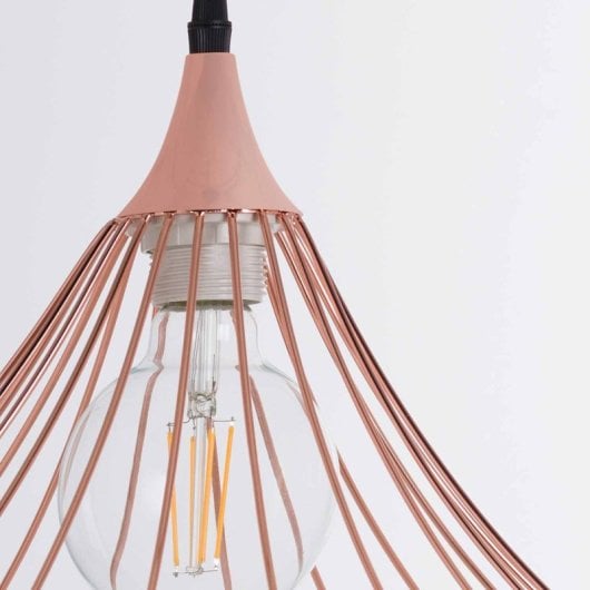Lámpara de techo O91 Opole hierro oro rosa diseño industrial A++ IP20