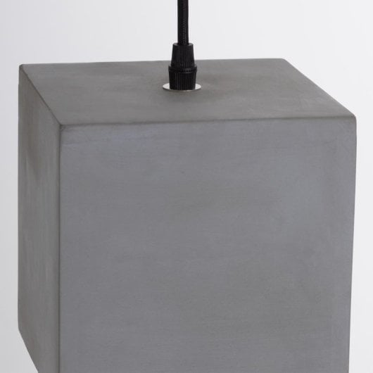 Candeeiro de teto em betão O91 Legnica, leve IP20 E27, estilo industrial A++