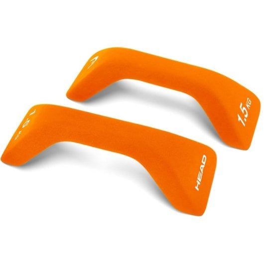 Mancuerna HEAD HA188-3 3kg Hierro Recubierto Neopreno Ergonómica Antideslizante Naranja