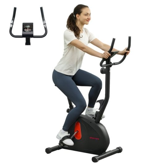 Sportnow Bicicleta Estática Silenciosa Con Resistencia Magnética Ajustable