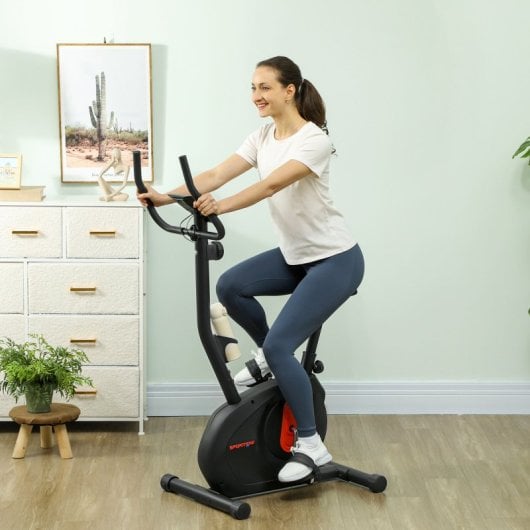 Sportnow Bicicleta Estática Silenciosa Con Resistencia Magnética Ajustable