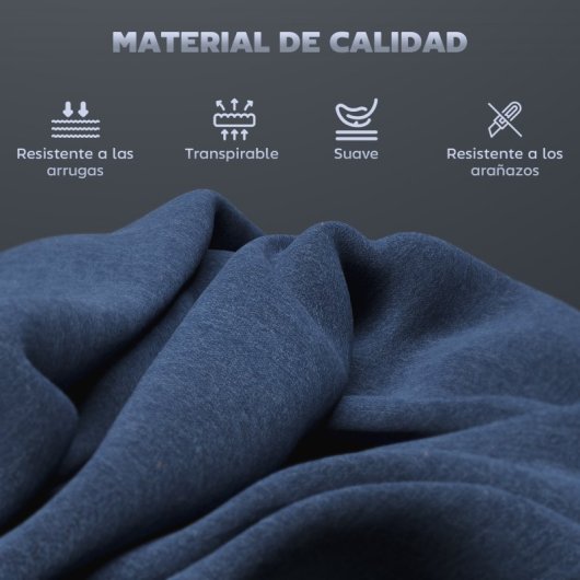 Homcom Juego De 2 Taburetes De Bar Con Respaldo Y Reposapiés Azul