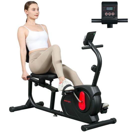Sportnow Bicicleta Estática Silenciosa Con Resistencia Magnética De 8 Niveles