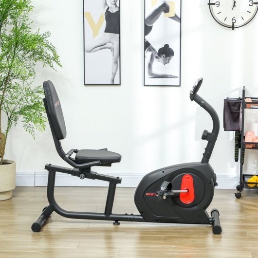 Sportnow Bicicleta Estática Silenciosa Con Resistencia Magnética De 8 Niveles