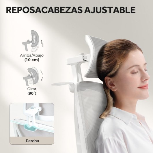 Homcom Silla De Escritorio De Malla Reclinable Carga 135 Kg Gris