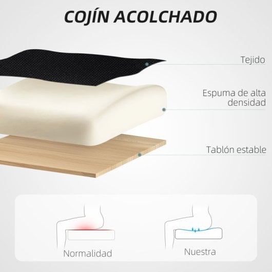 Homcom Silla De Escritorio De Malla Reclinable Con Reposacabezas Negro
