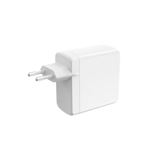 Ksix 100w Cargador De Red, Gan, Pps, Power Delivery, Materiales Sostenibles, 2 X Usb-c + 1 X Usb-a, Blanco