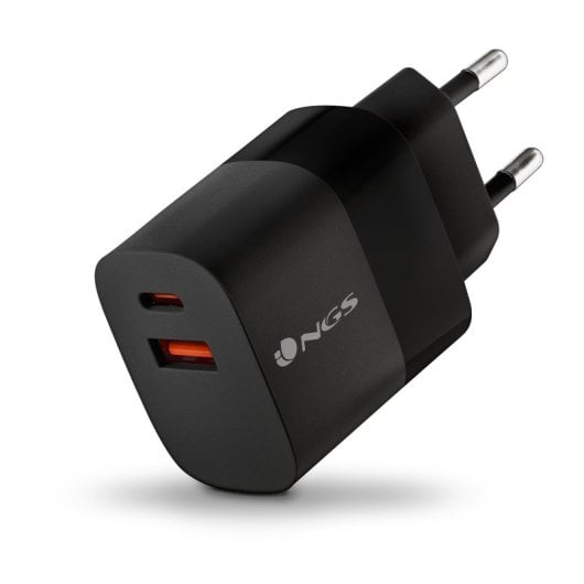 NGS BUD 33W Carregador com 1x USB-C (PD & PPS), 1x USB-A QC3.0