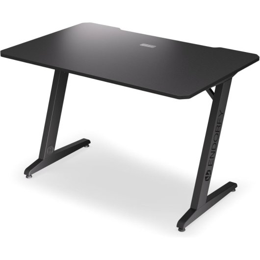 ENDORFY Atlas S 114 cm Gaming-Schreibtisch aus Karbonstahl mit Kabelmanagement und Metallregal