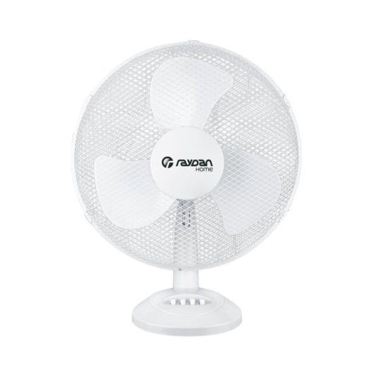 Ventilador de mesa O91 Up Comfort 40W DC em cobre com 3 velocidades e oscilação, 42dB, branco